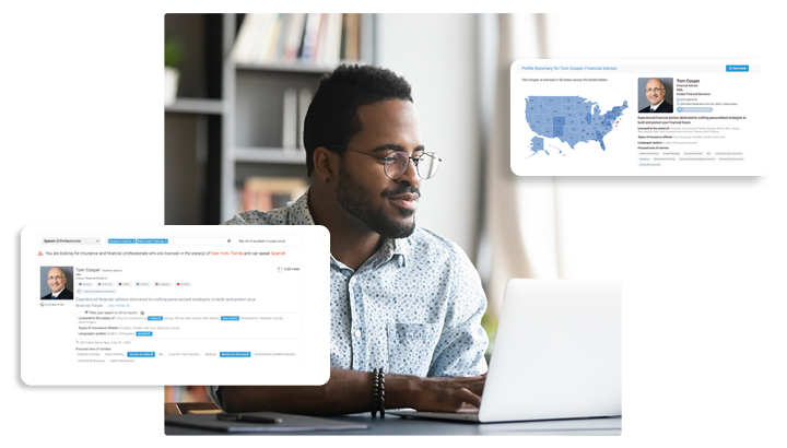 Insurance & financial advice, one search away. 